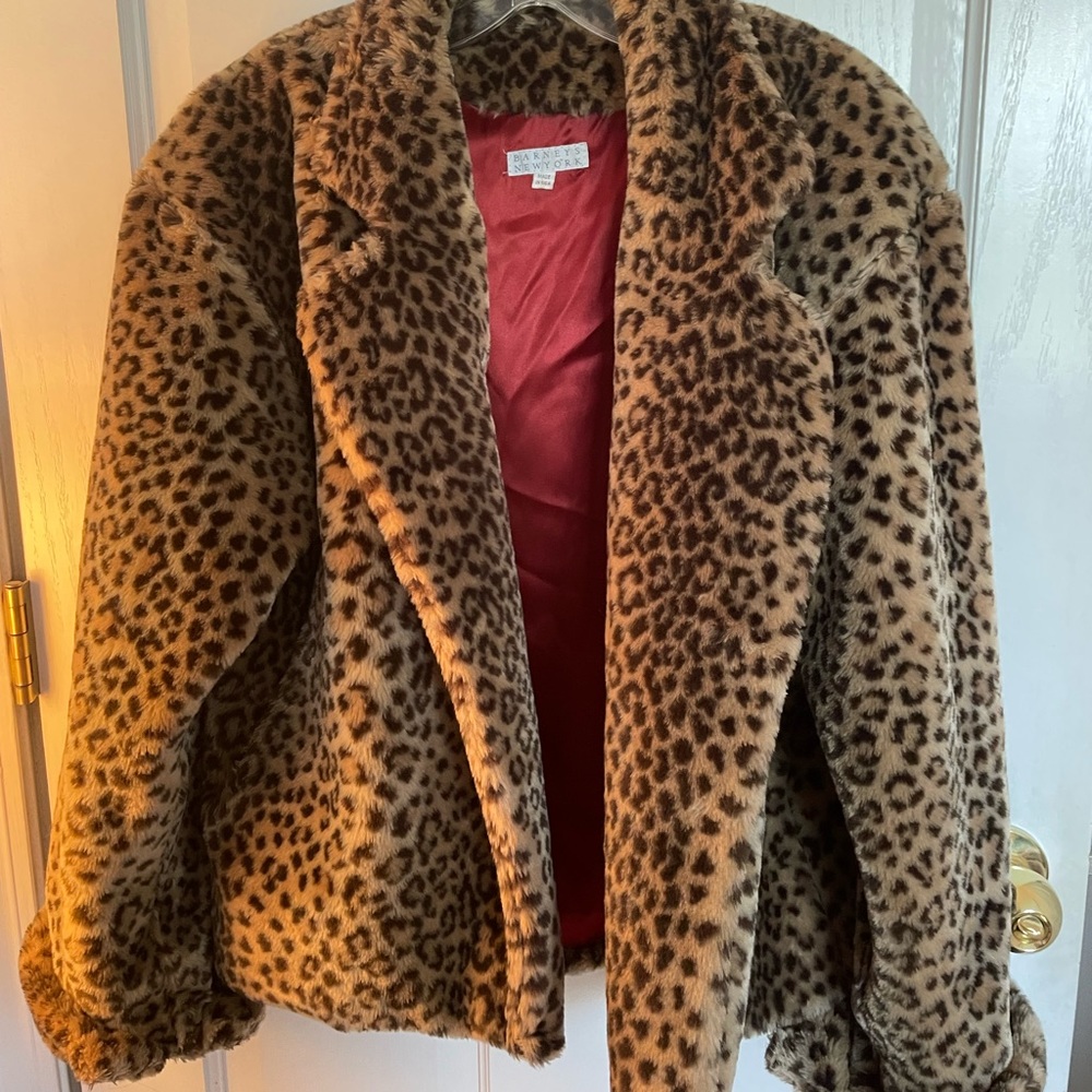 Barney’s New York - Vintage - Leopard Faux Fur